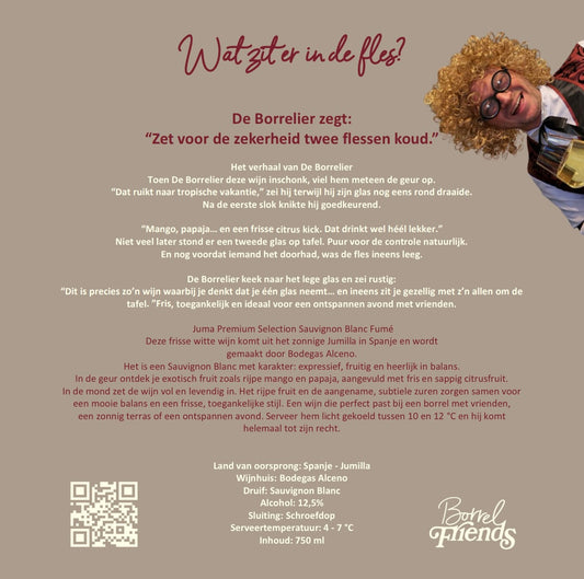 De Borrelier - 6 flessen Juma Sauvignon Blanc Oogstjaar 2025