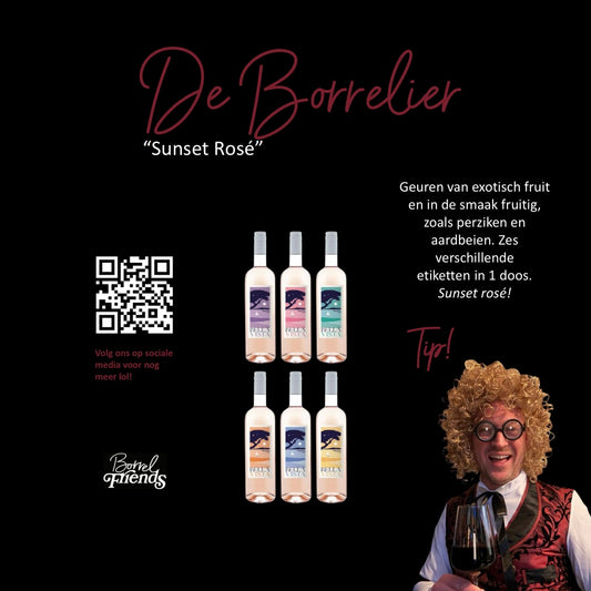 De Borrelier - 6 flessen Bellavista Rose oogstjaar 2025