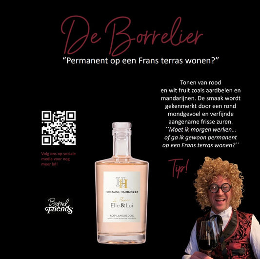 De Borrelier - 6 flessen Elle en Lui Rosé - Oogstjaar 2025