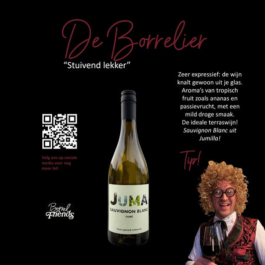 De Borrelier - 6 flessen Juma Sauvignon Blanc Oogstjaar 2025